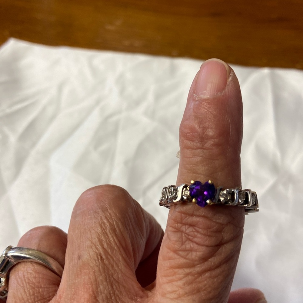 Am atheist heart diamond ring